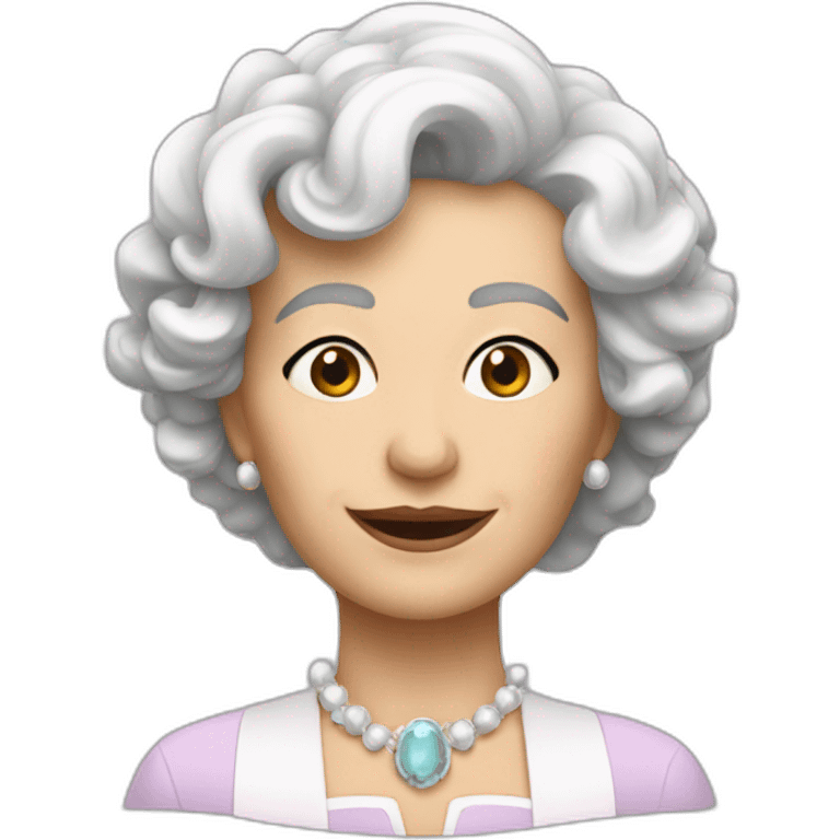 Dame blanche méchante emoji