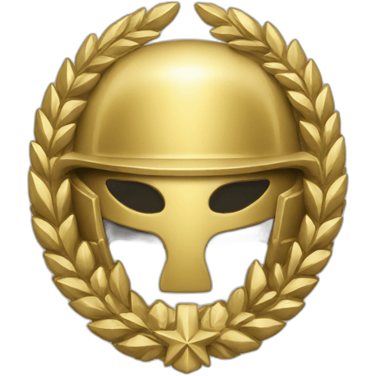 gold army badge emoji