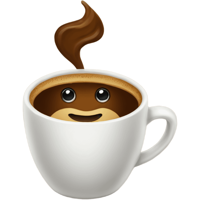 Cute coffee emoji