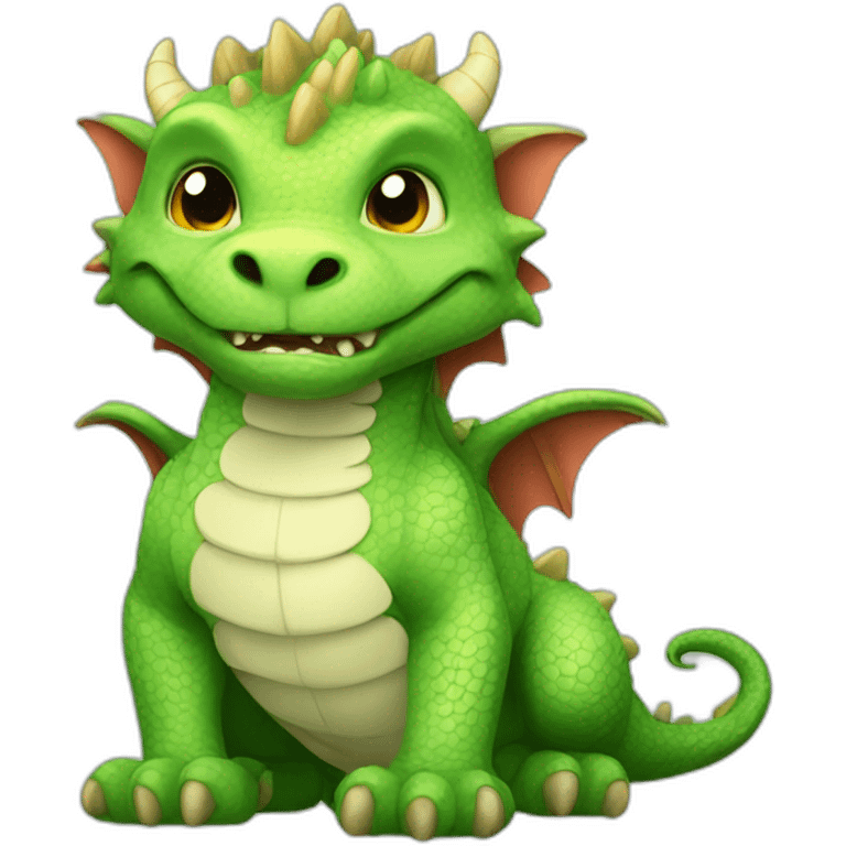 dragon cute fluffy emoji