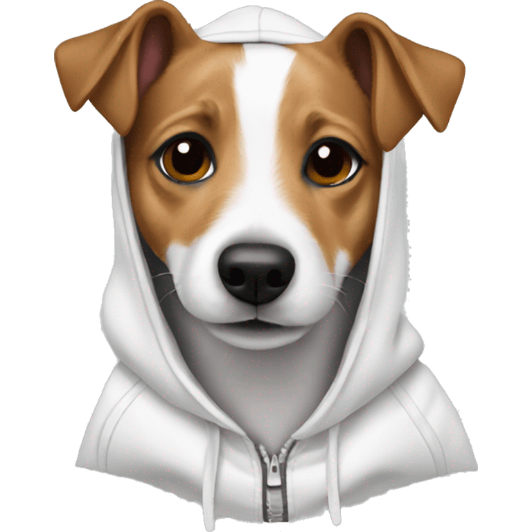 Jack Russell in hoodie   emoji