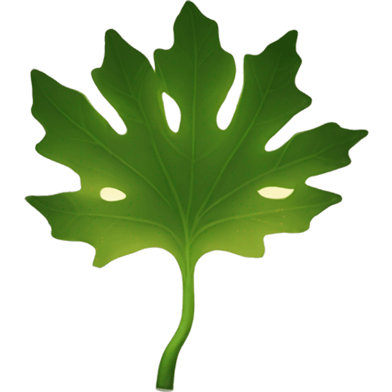 Leaf lamp emoji