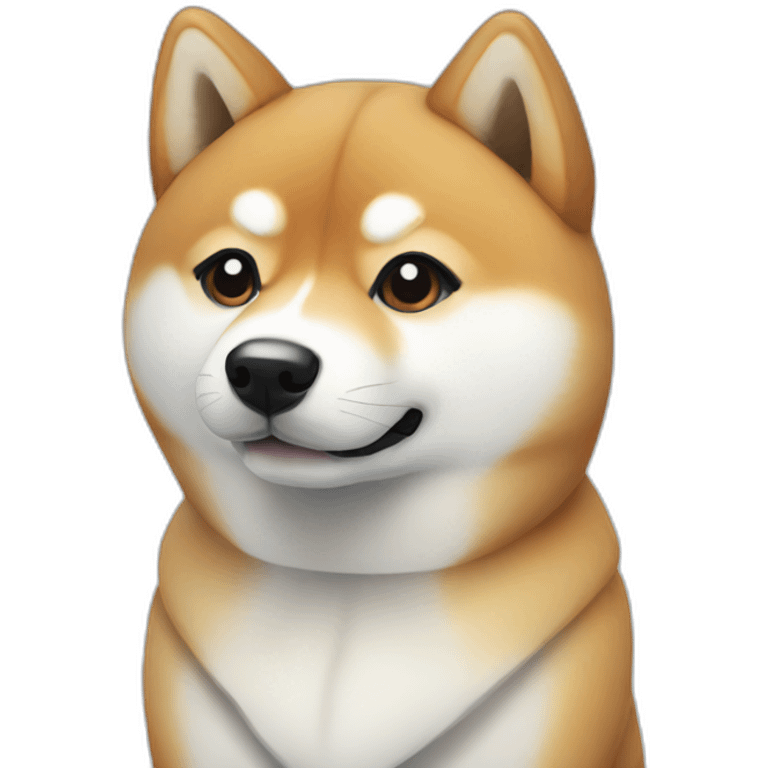 Shiba in snow emoji