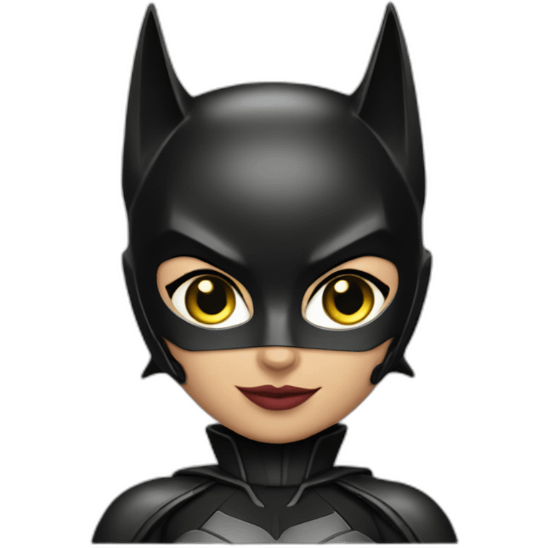 catwoman with batman love emoji