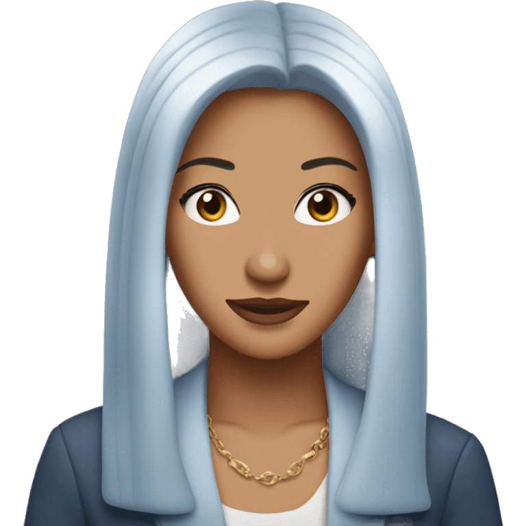 Monica from Friends blue eyes emoji