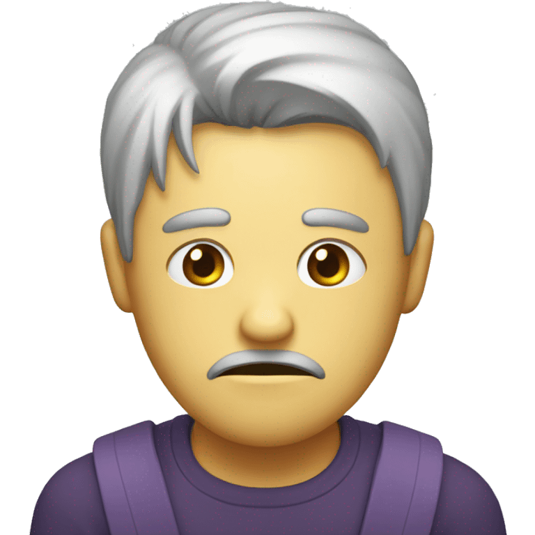 Enmascarado triste con una lagrima emoji