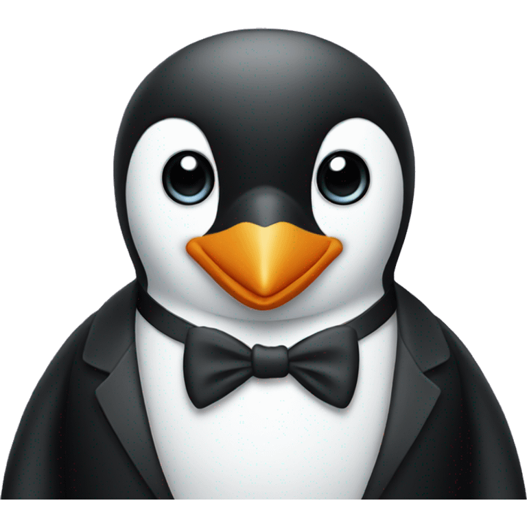 Penguin in tuxedo emoji