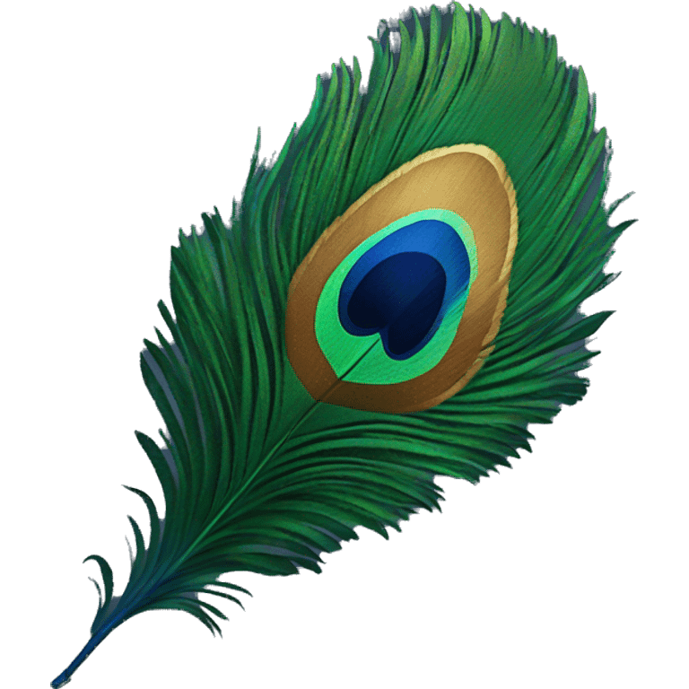 Peacock feather emoji