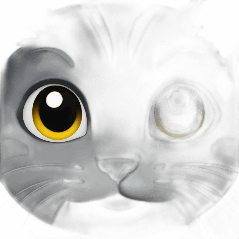 Dark Grey cat emoji