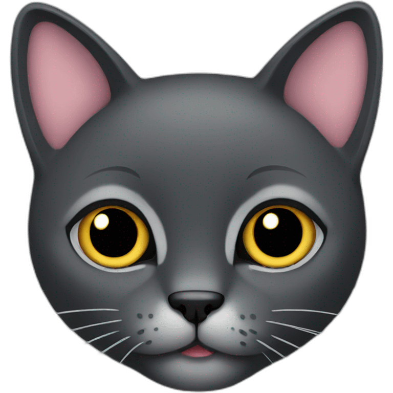 Dark gray cat emoji