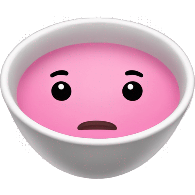 Pink soup emoji