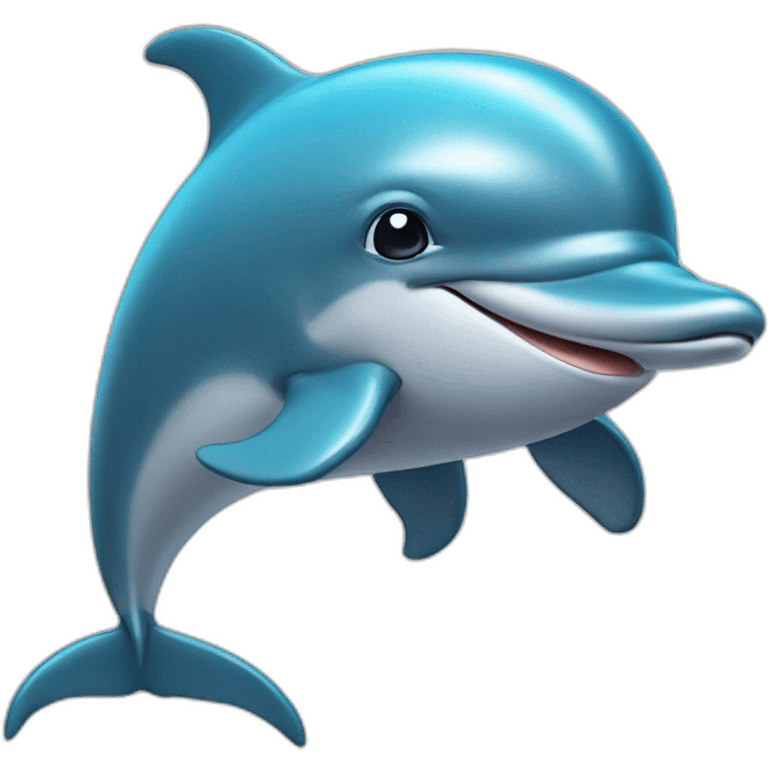 A humanoid dolphin with a cap  emoji