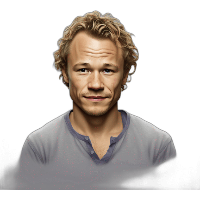 Heath Ledger wearing tee emoji