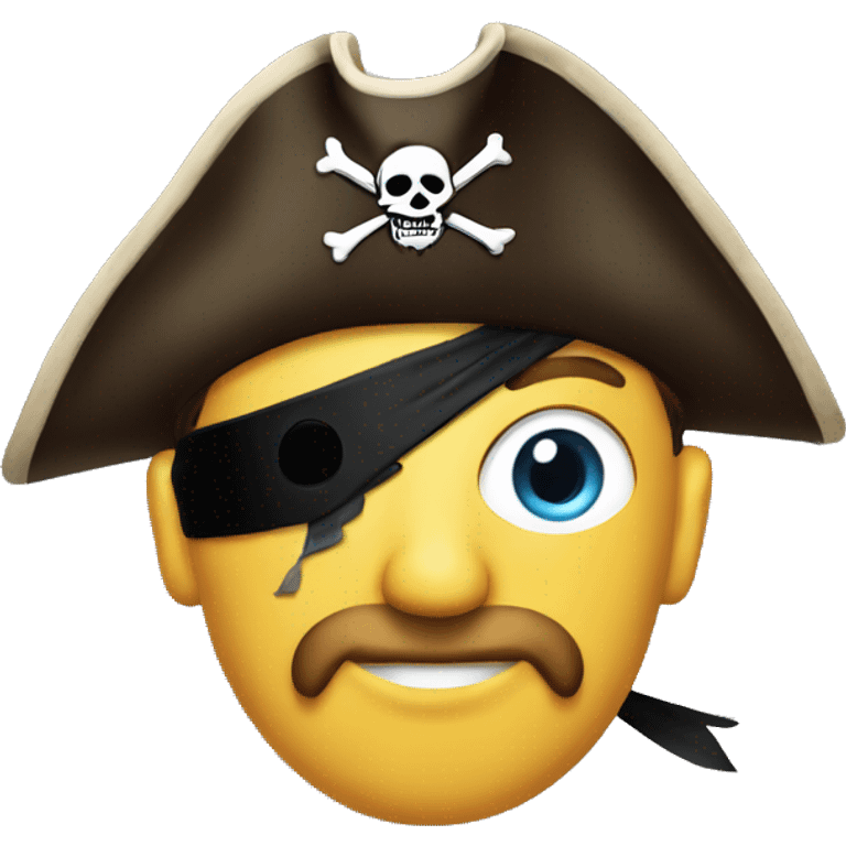 pirate with an eye patch emoji