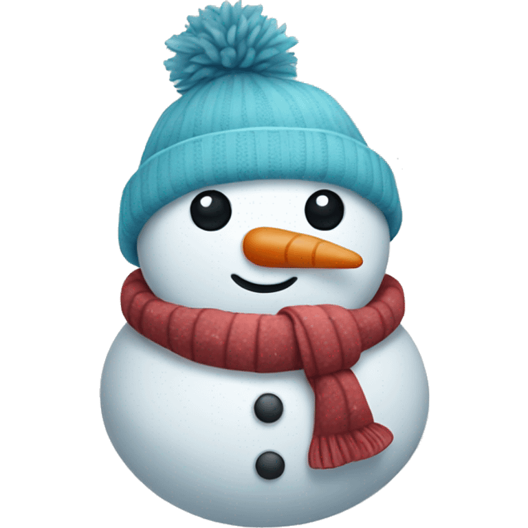 Cute snowman emoji