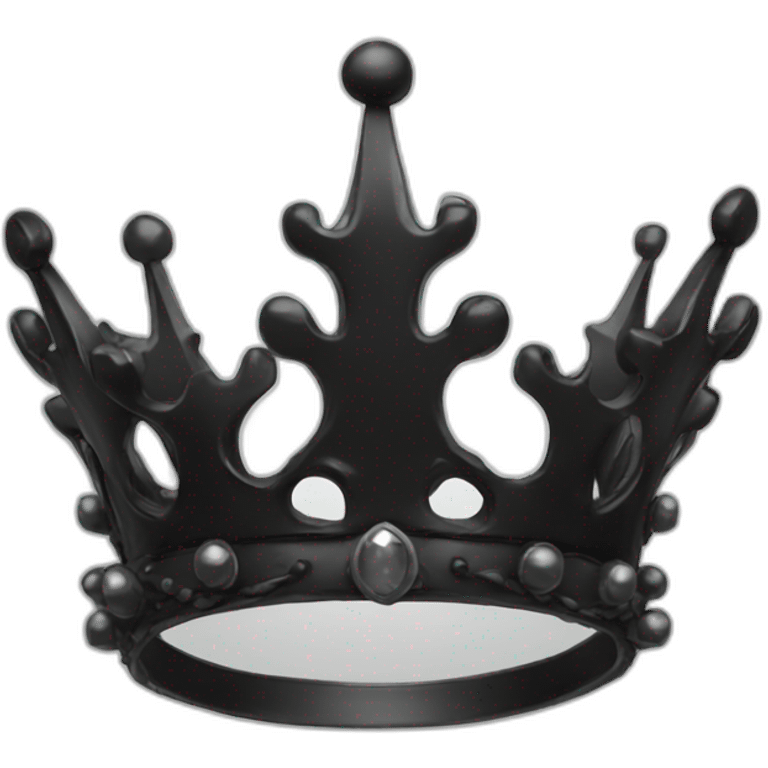 black fantasy crown emoji