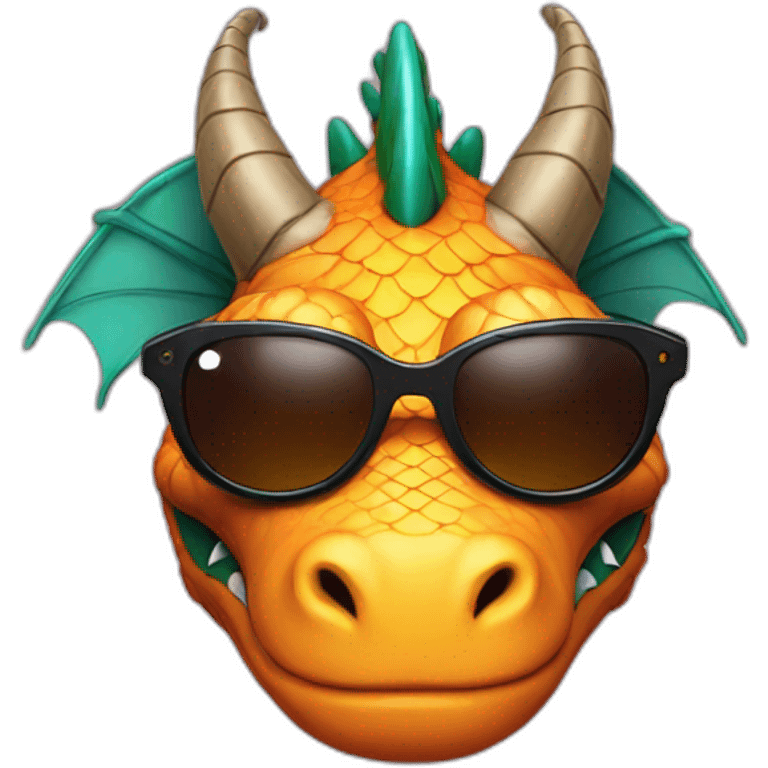 Dragon with sunglasses emoji