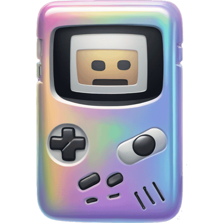 Iridescent gameboy emoji