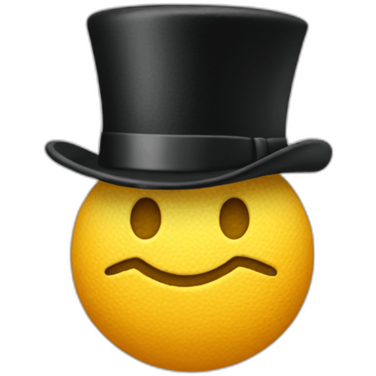 Buttock with a top hat emoji