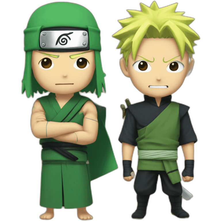 Naruto and Zoro emoji