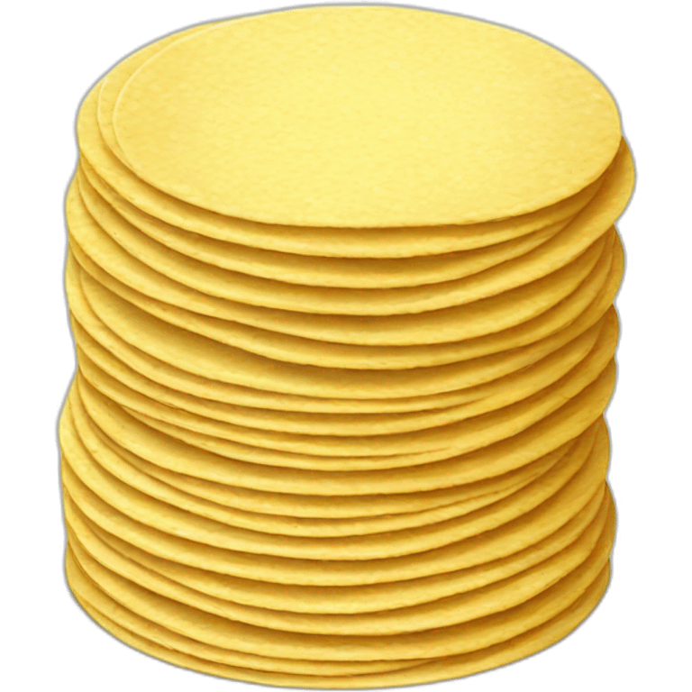 Small Stack of corn tortillas emoji