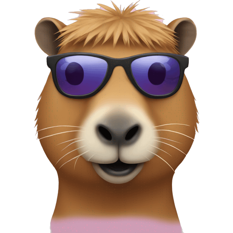 Capybara with sunglasses emoji