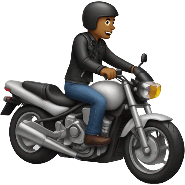 Me on motorcycle  emoji