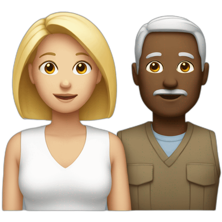 white parents emoji