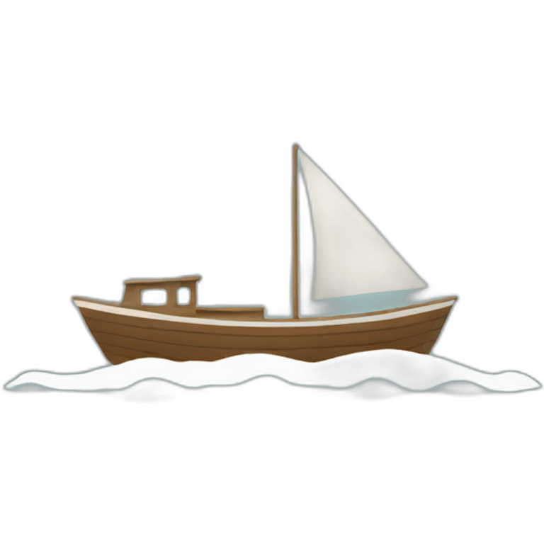 minimalist-boat emoji