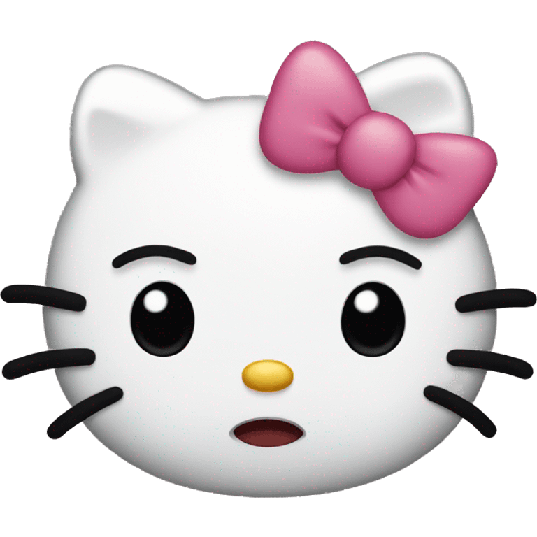 sad hello kitty emoji