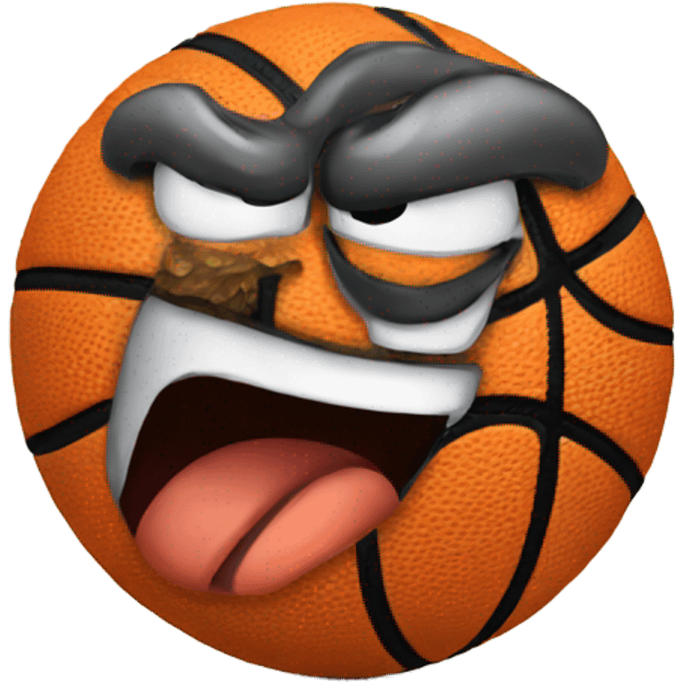 angry basketball  emoji