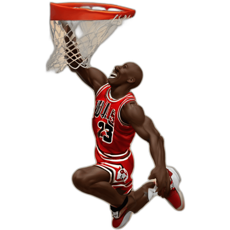 Michael Jordan dunking emoji