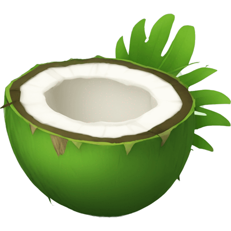 green coconut  emoji