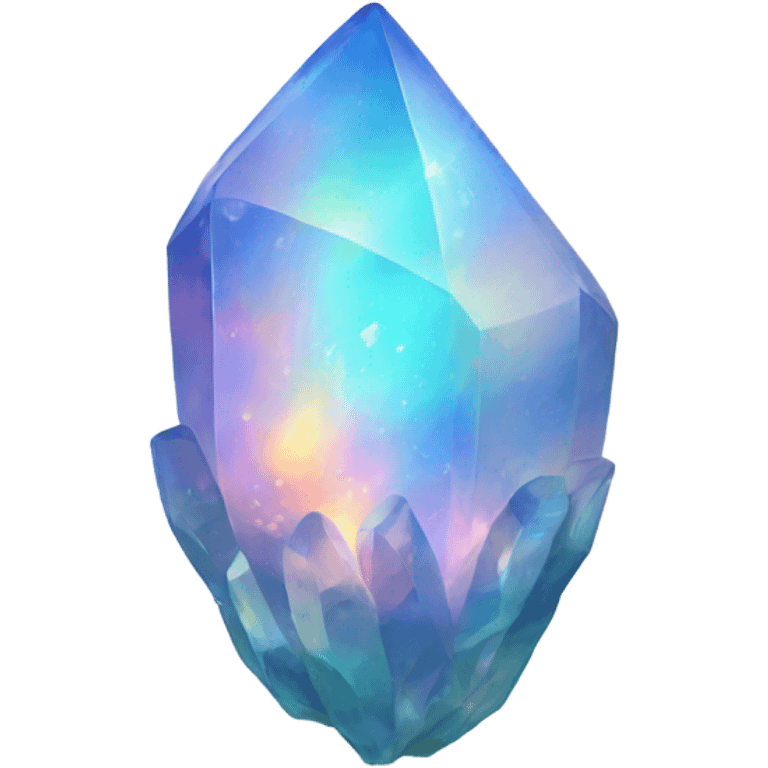 opal crystal fire shape emoji