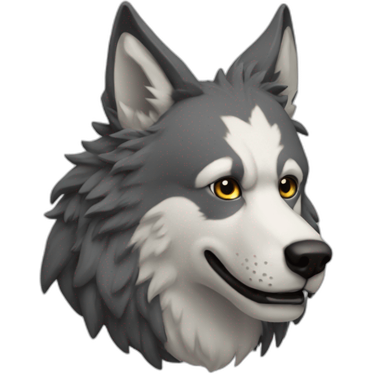 Lobo enojado  emoji