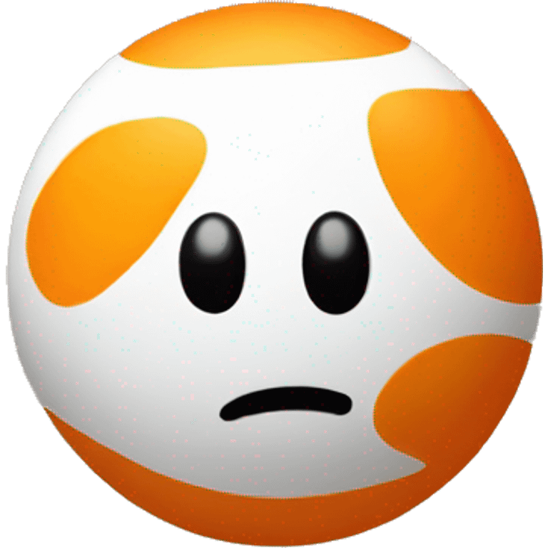 orange ping pong ball emoji