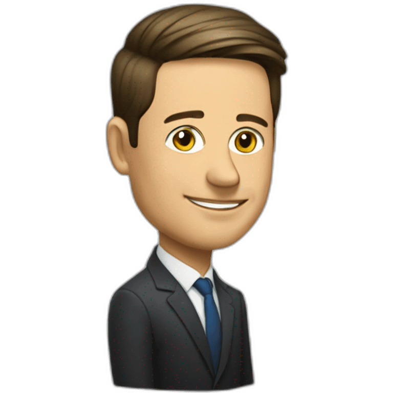 Zelensky is sitting on a Joe Bidene emoji