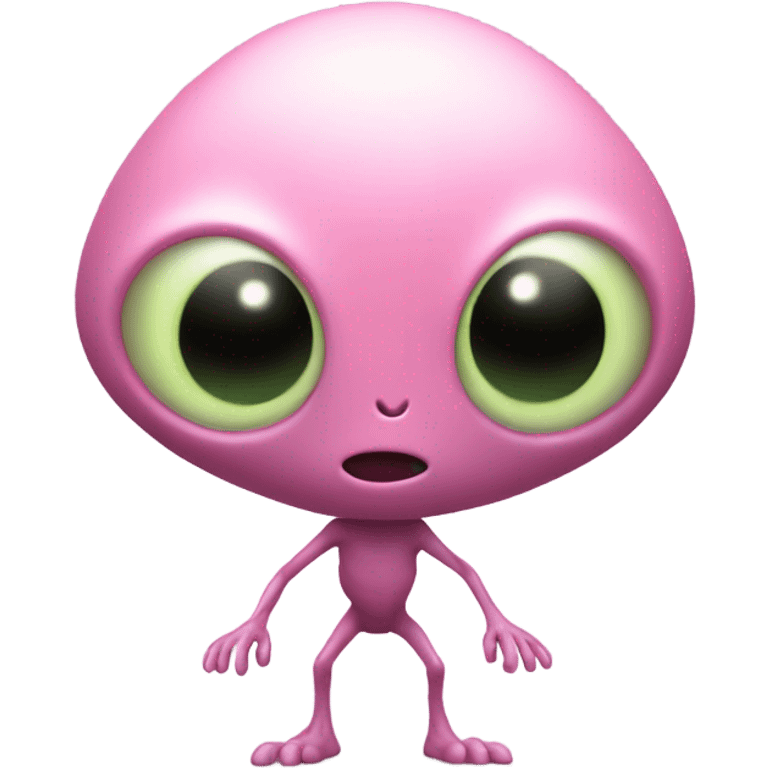 Pink alien emoji