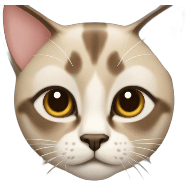 Tabby Siamese cat emoji