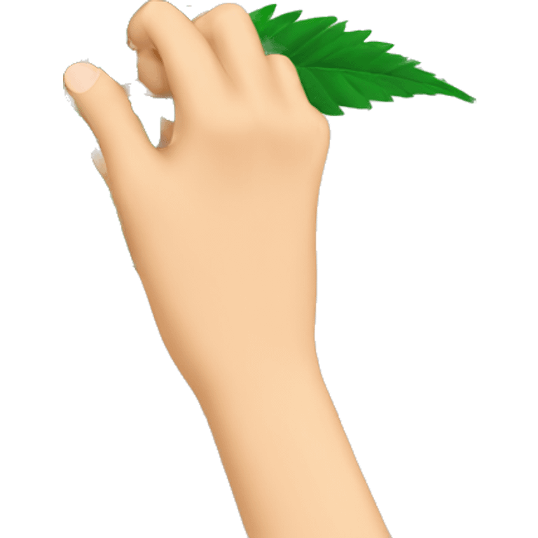 hands rolling a cbd spliff emoji