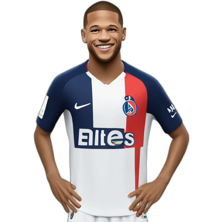 mbappé qui embrasse neymar  emoji