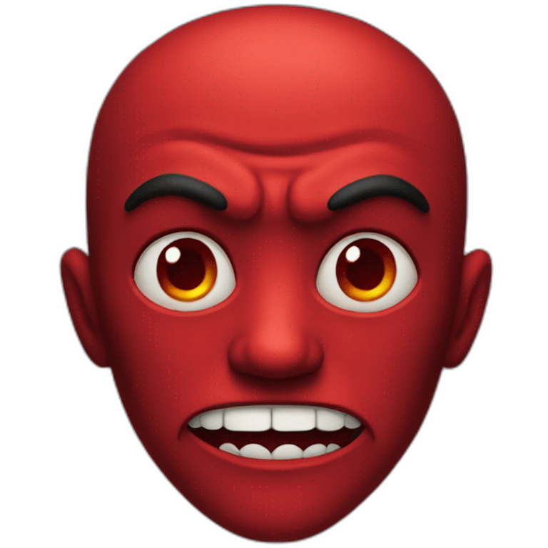 Red evil emoji