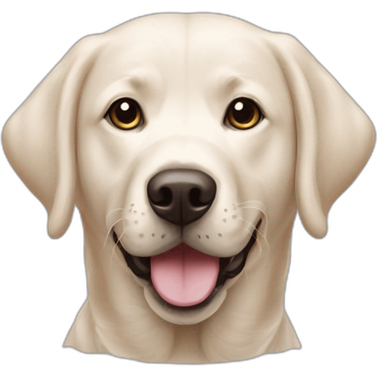 Labrador avec 2 bichons emoji