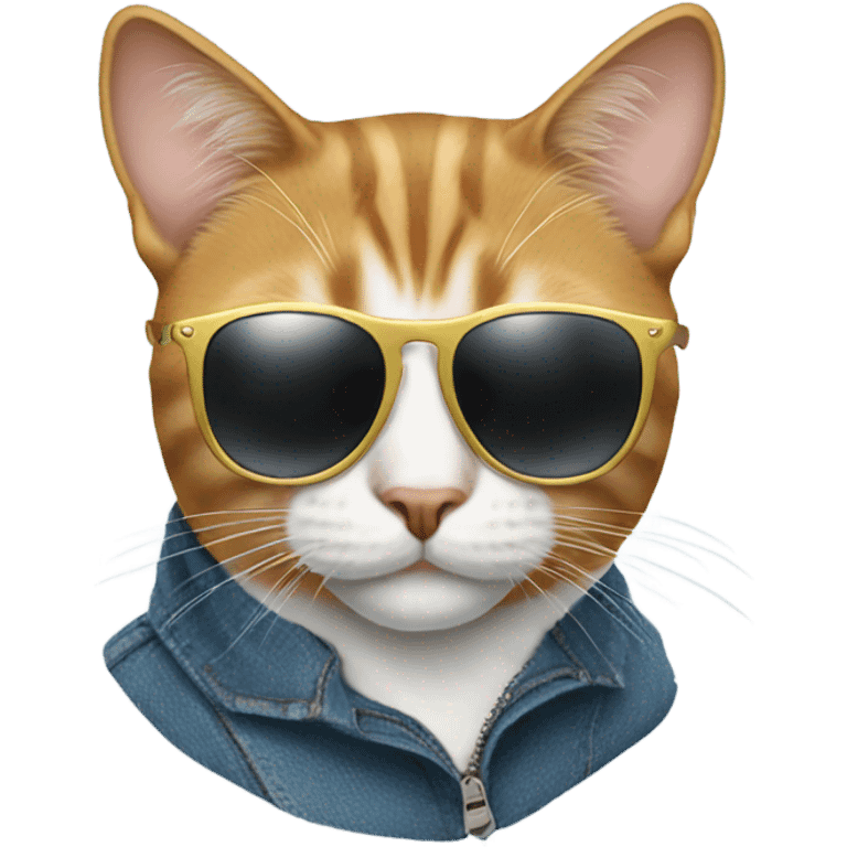 Cat with sunglasses emoji