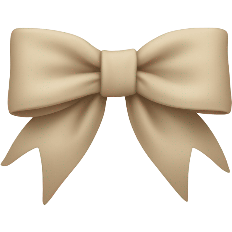 Beige bow emoji