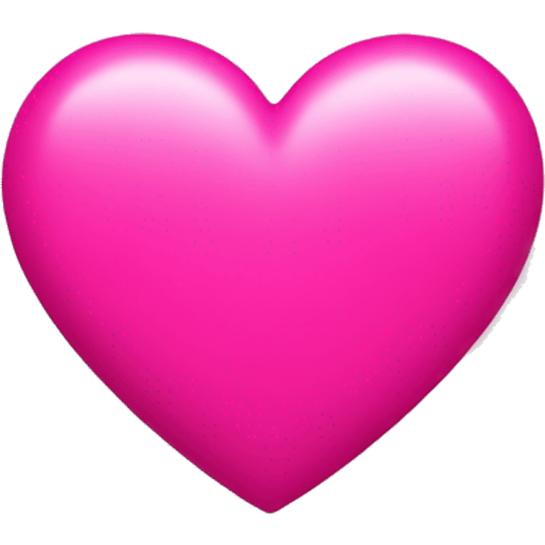 A bright pink heart  emoji