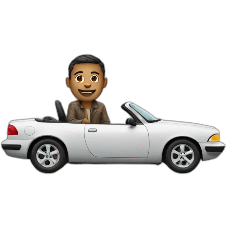 Men on a car emoji