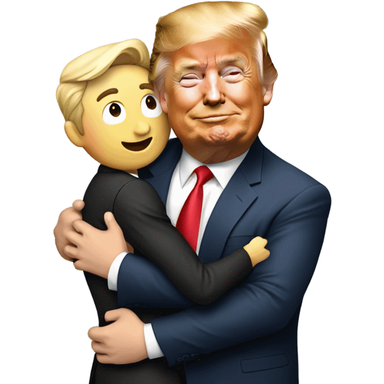 Elon musk trump hug emoji