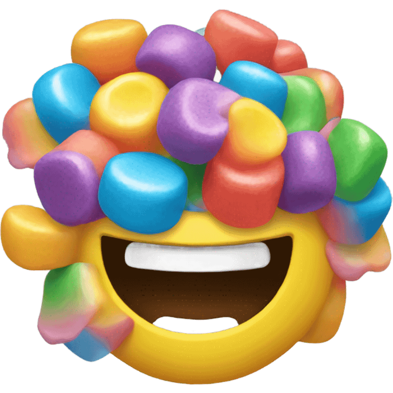 Rainbow gum emoji