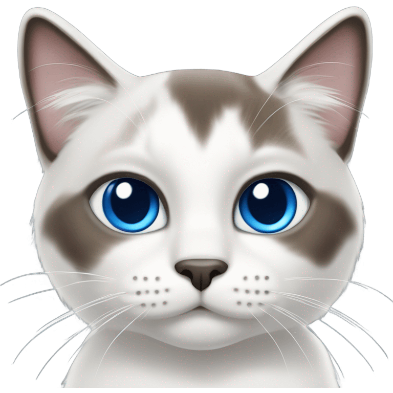 Snowshoe cat  emoji